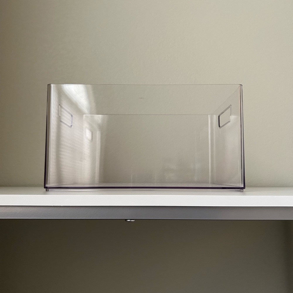 Large Clear Plastic Container with Handle